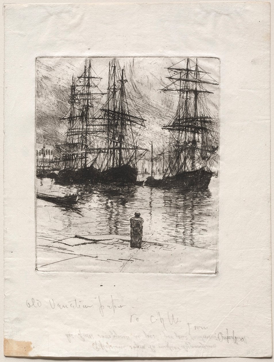 Tres barcos, Venecia de Otto H. Bacher