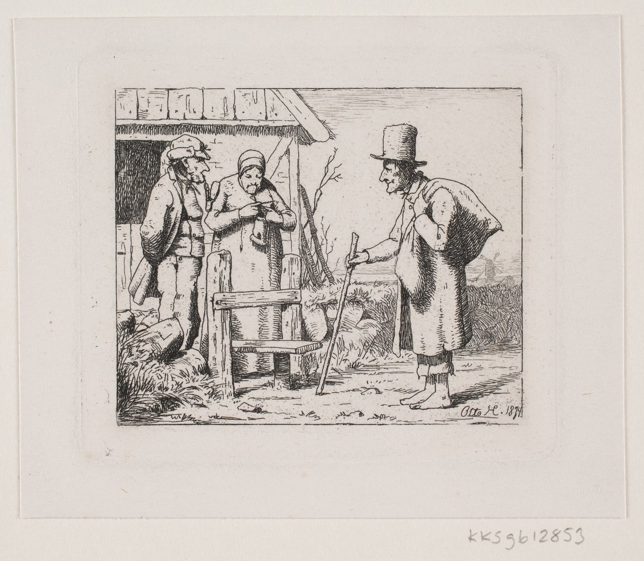 Figuras en una granja de Otto Haslund