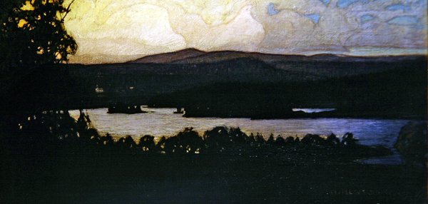 Auroras boreales en el archipiélago de Otto Hesselbom