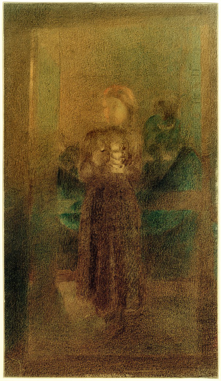 Niña con tazas de Otto Meyer Amden