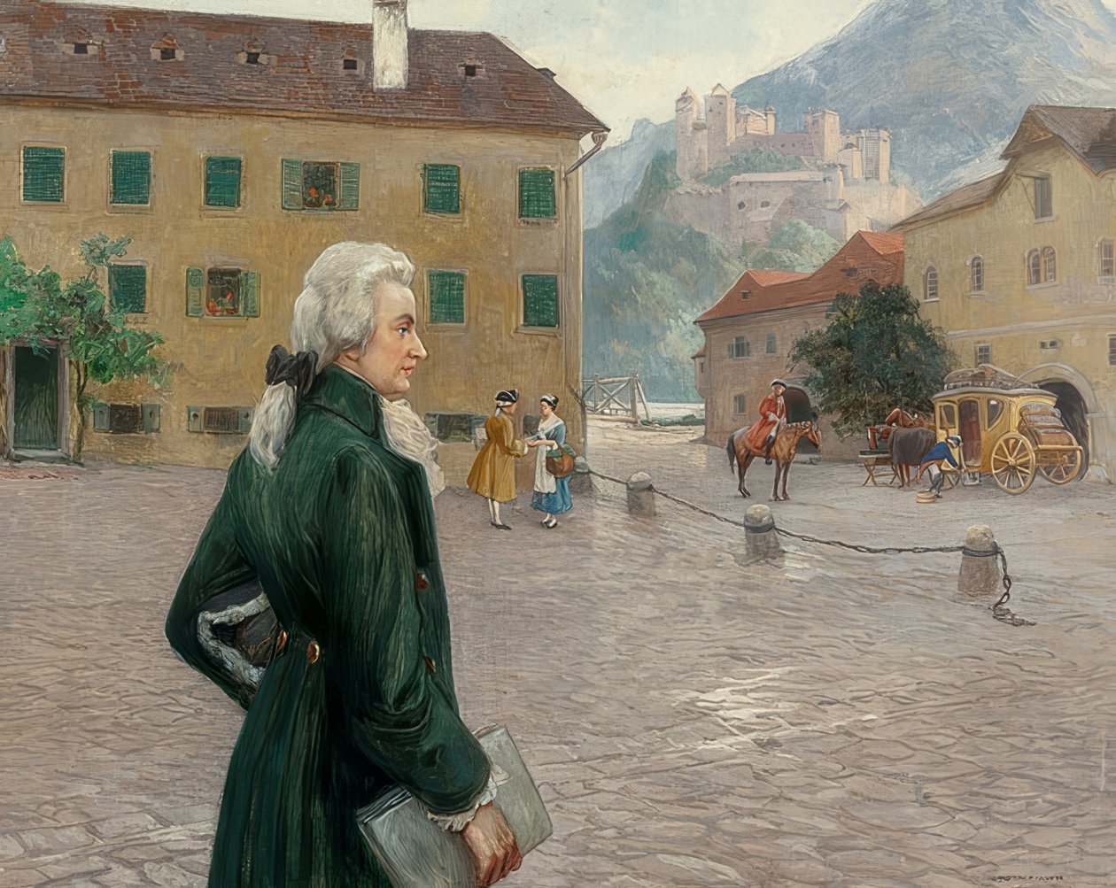 El joven Mozart en Salzburgo de Otto Robert Nowak