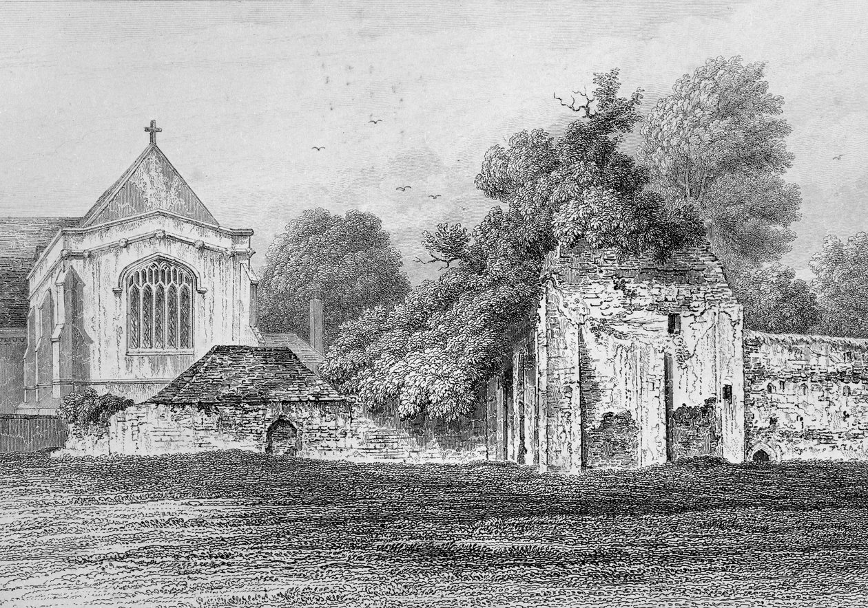 Castillo Wolvesey Winchester, c.1830 de Owen Brown Carter