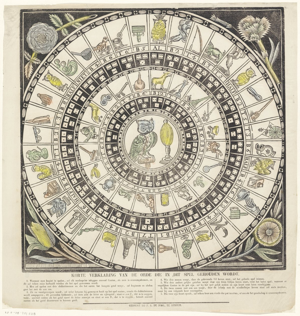 juego de búho de P.A. de Jong