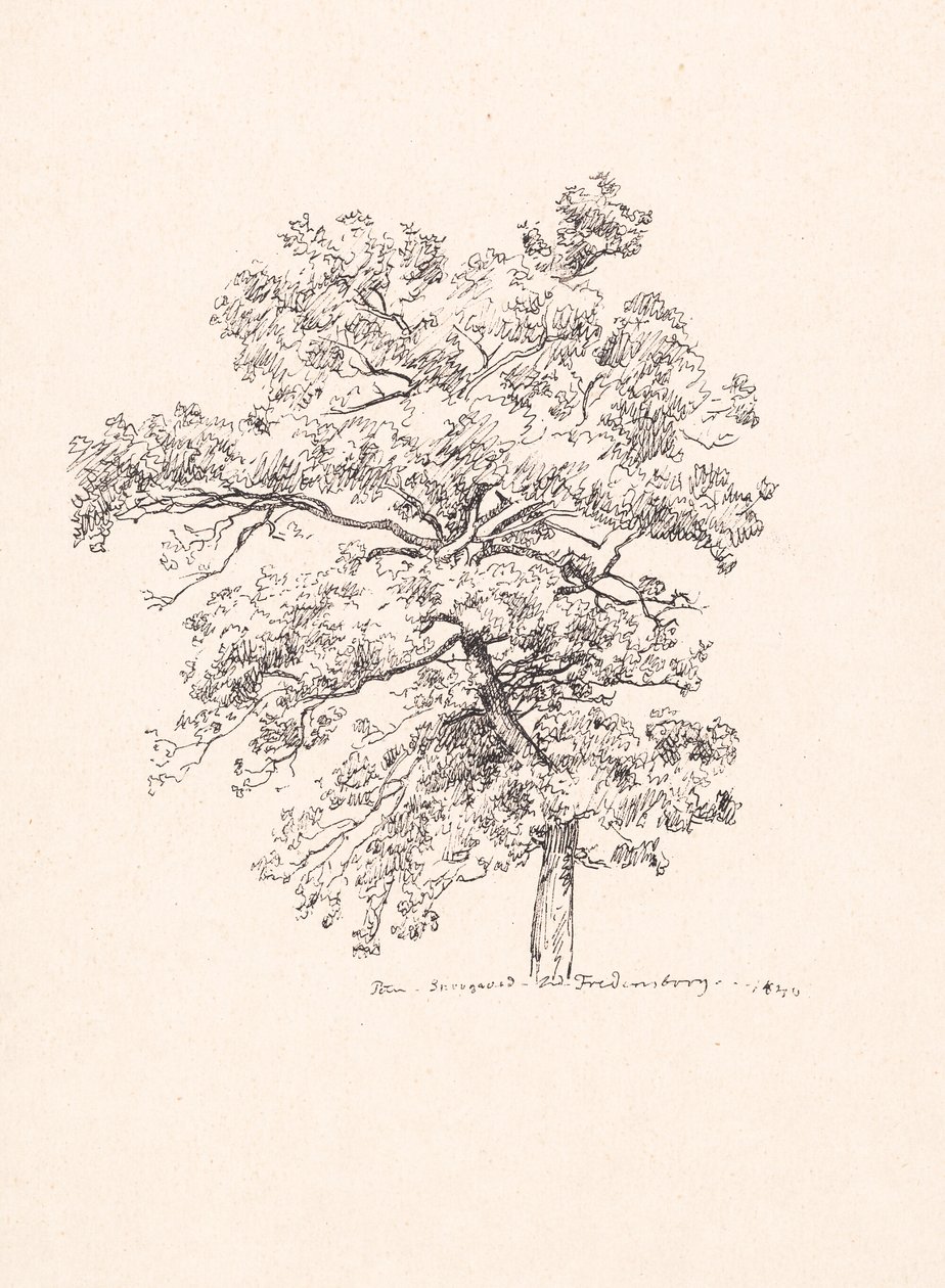 Árbol en Fredensborg de P.C. Skovgaard