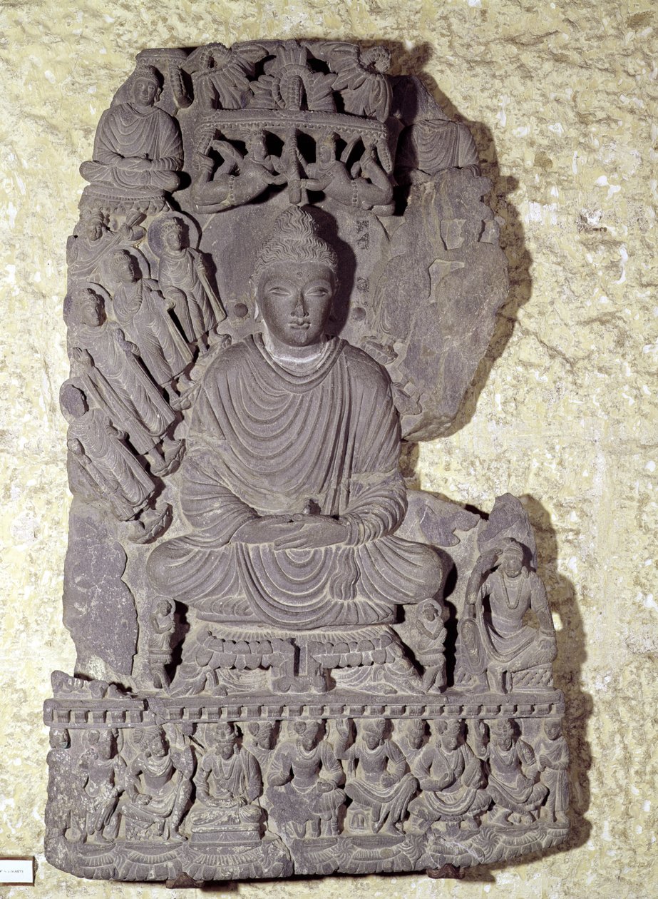 Buda sentado en meditación, siglo I-IV de Pakistani School