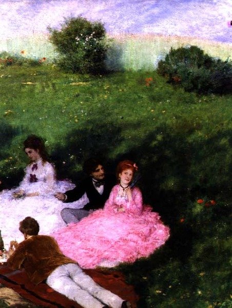Picnic en mayo (detalle), 1873 de Pál Szinyei Merse