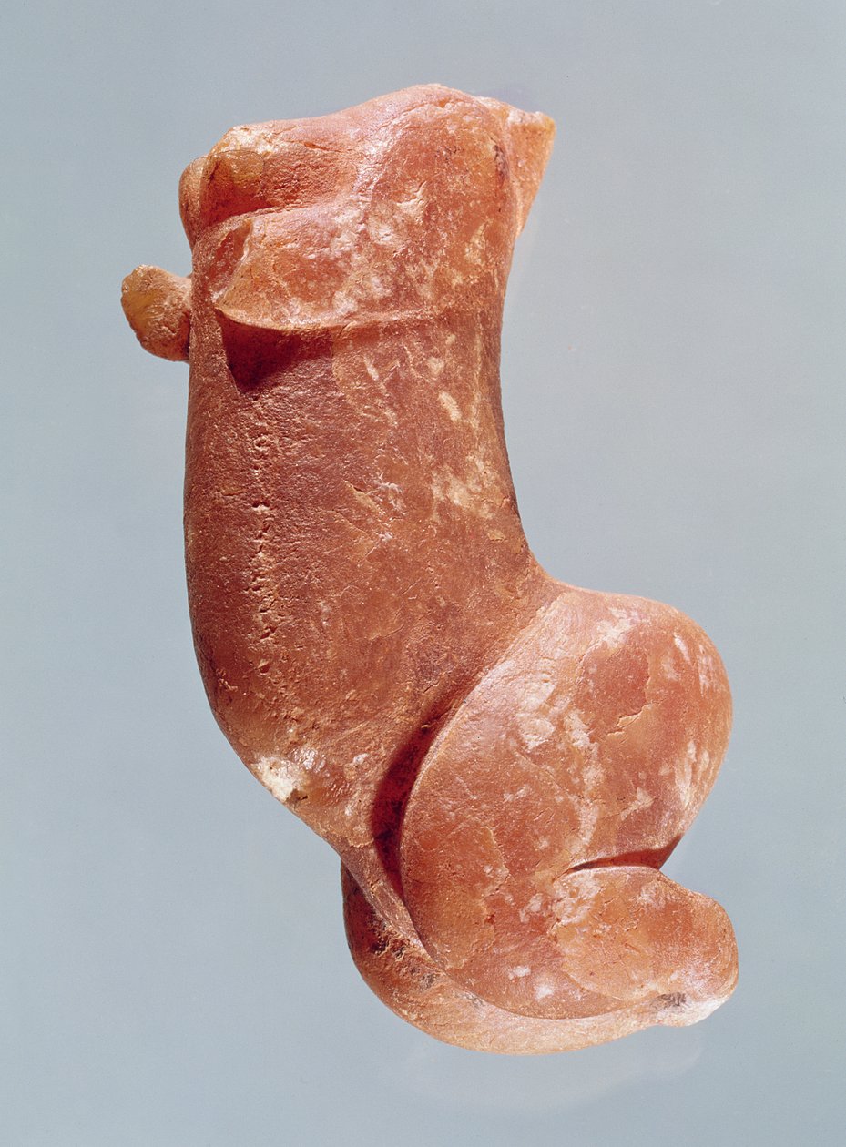 Escultura de una niña joven, conocida como la Venus de Sireuil, 35000-8000 a.C. de Paleolithic