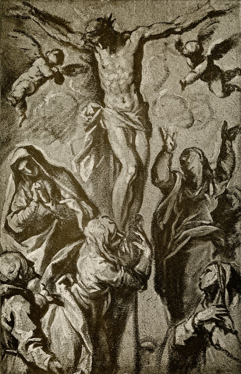 Cristo en la cruz de Palma Il Giovane