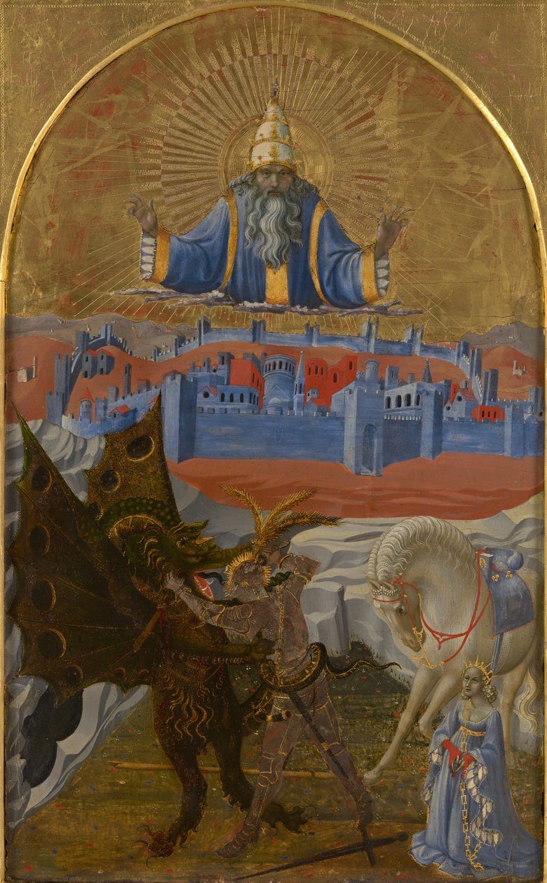 San Jorge matando al dragón de Paolo Uccello