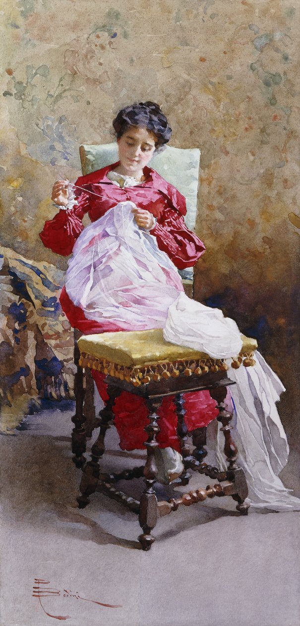 Mujeres en un interior de Paolo Bedini