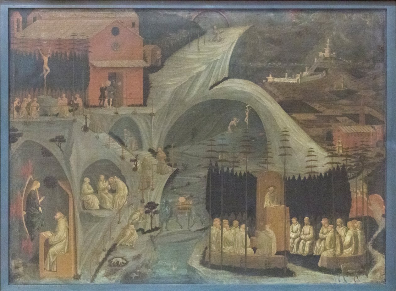 Escenas de la vida monástica (Tebaide) de Paolo Uccello