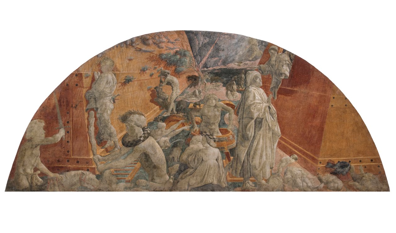 El diluvio y las aguas retrocediendo de Paolo Uccello