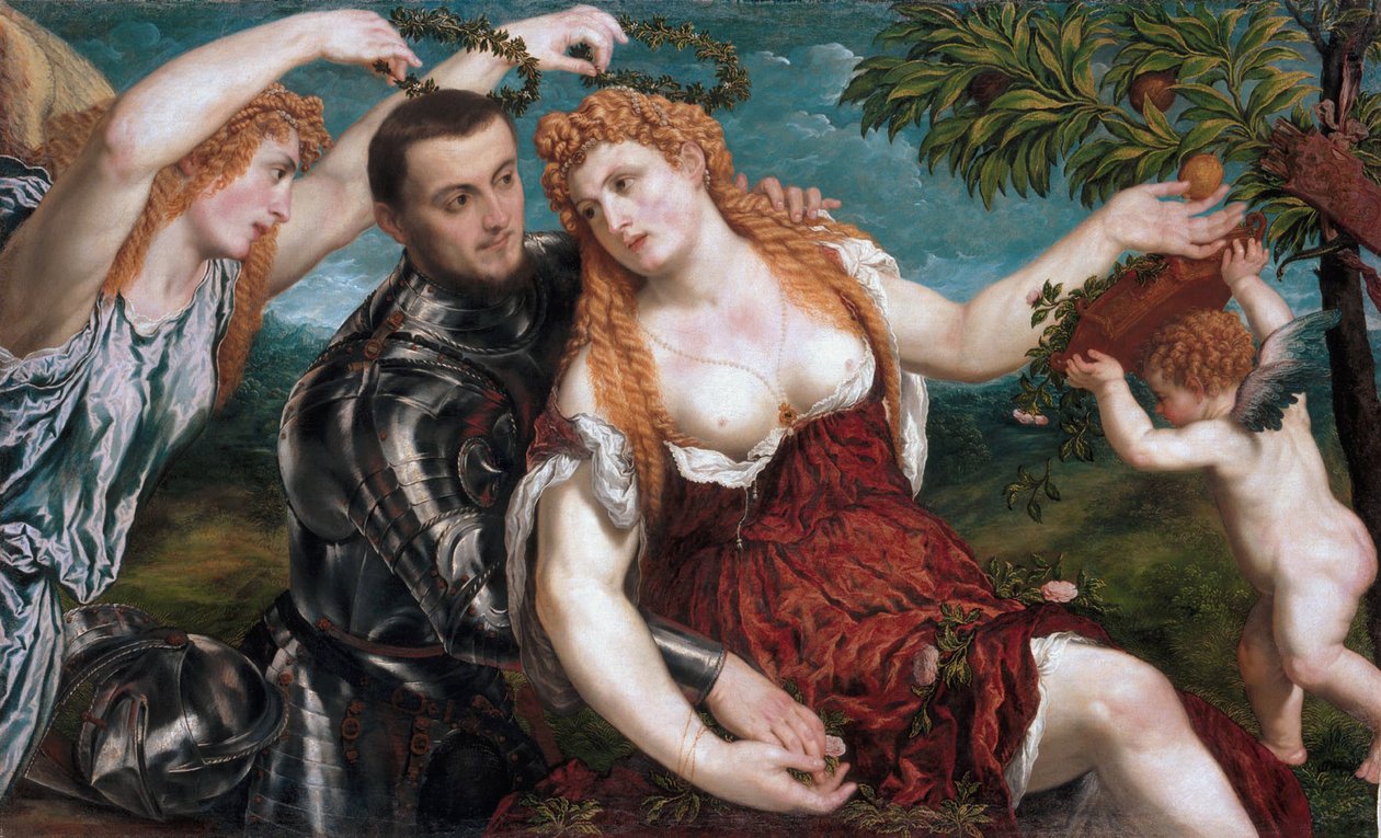Alegoría con amantes de Paris Bordone