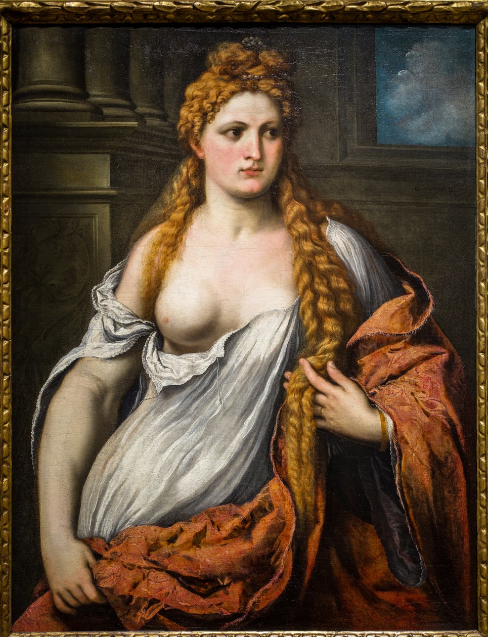 Retrato de una joven de Paris Bordone