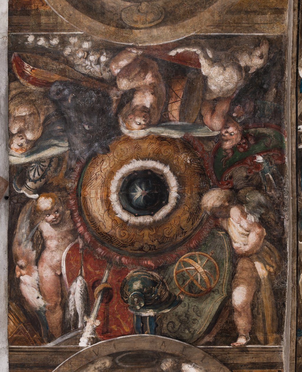 Putti, detalle, c.1523 (fresco) de Parmigianino