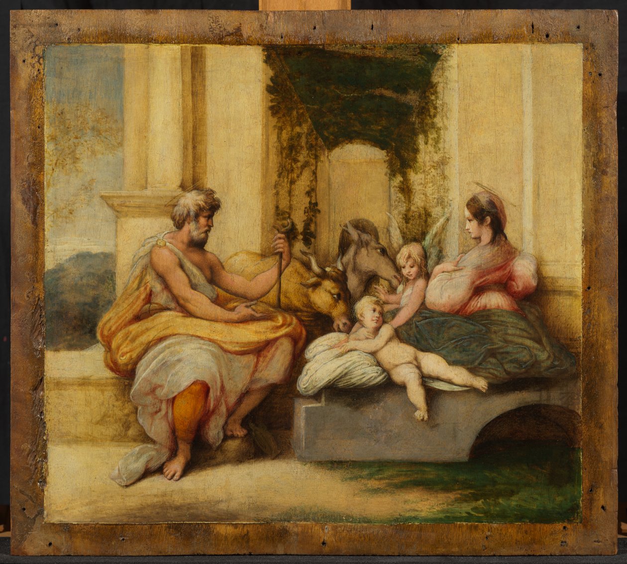 Descanso en la Huida a Egipto de Parmigianino