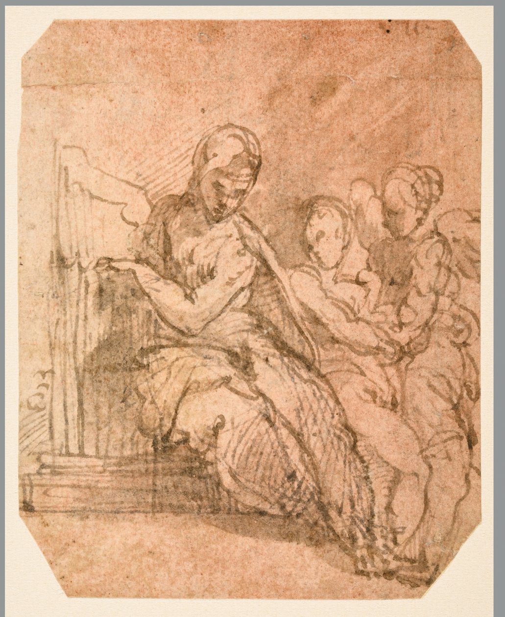 Santa Cecilia (derecha) de Parmigianino