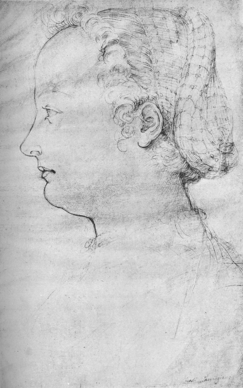Retrato de una dama, siglo XVI, 1923 de Parmigianino