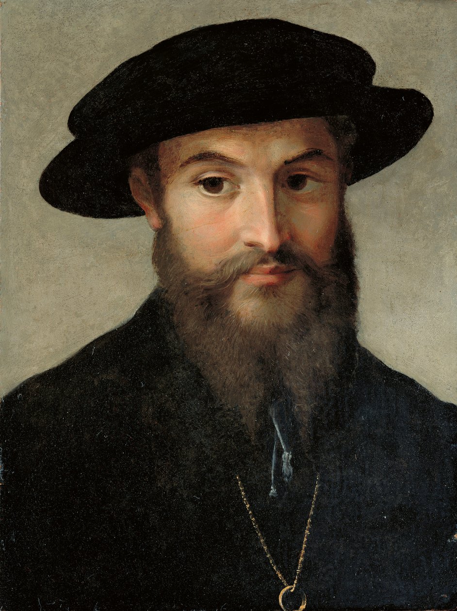 Retrato de un hombre con barba de Parmigianino