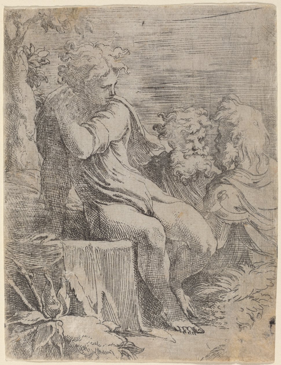 El niño y dos ancianos de Parmigianino