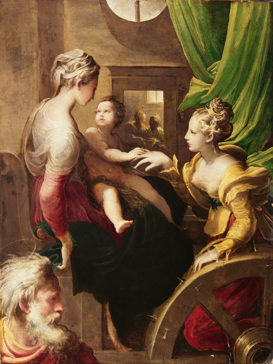 El matrimonio místico de Santa Catalina de Parmigianino