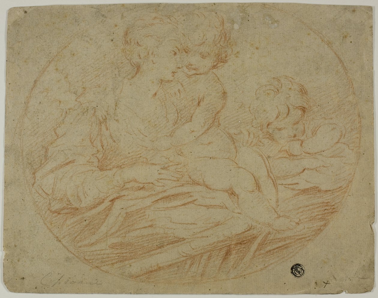 Mujer y dos niños de Parmigianino
