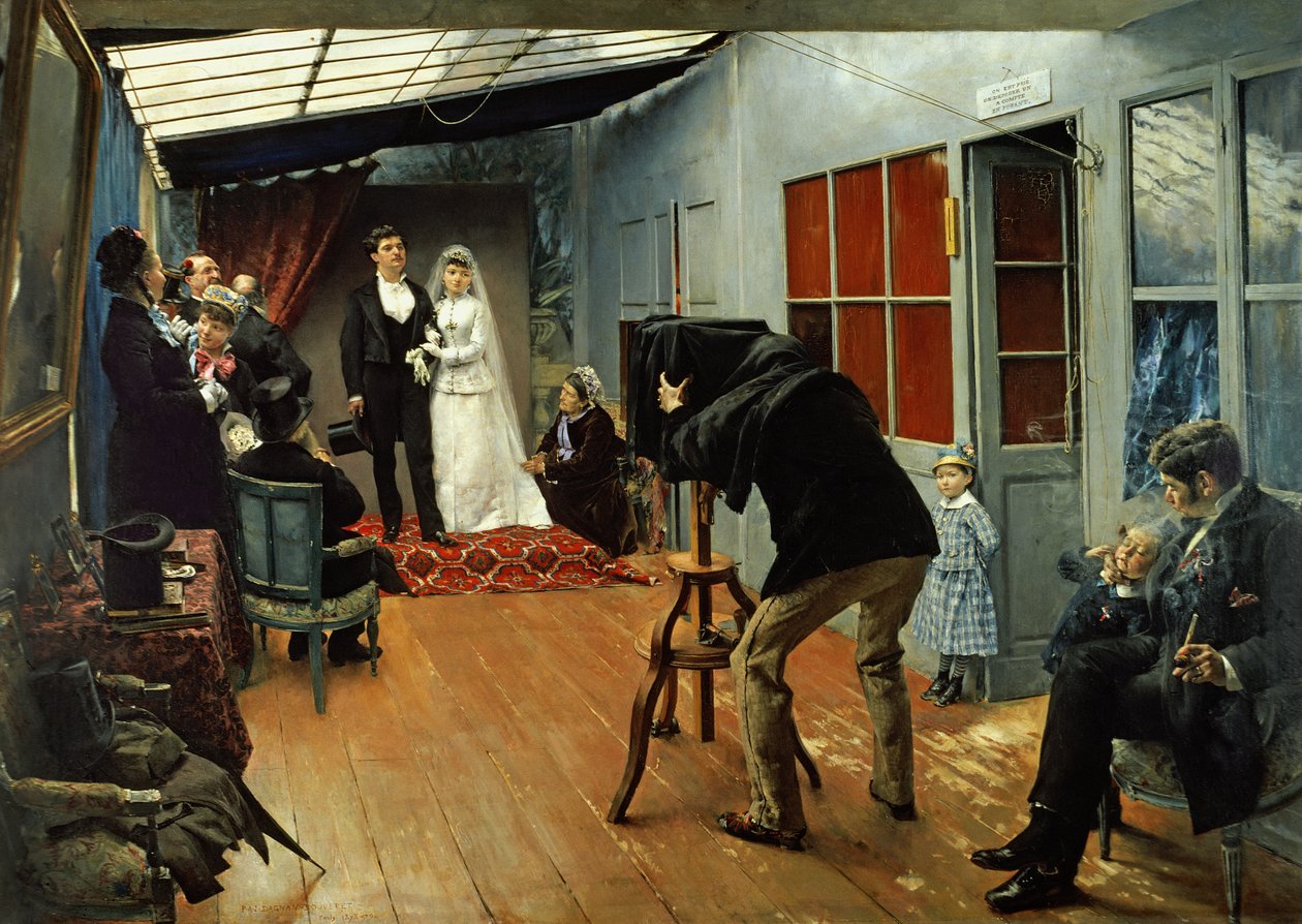 Boda en el fotógrafo, 1878-9 de Pascal Adolphe Jean Dagnan Bouveret