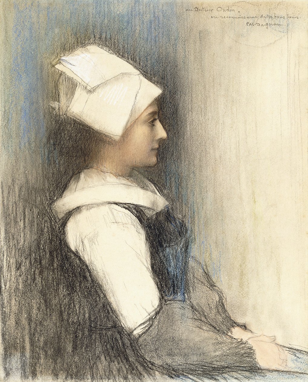 Una chica bretona de Pascal Adolphe Jean Dagnan Bouveret