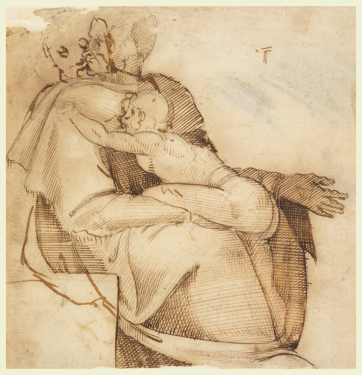 Figura con niño de Passerotti