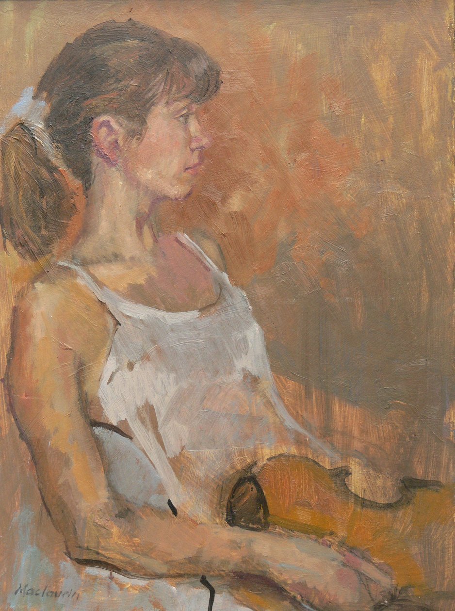 Chica con violín, 2007 de Pat Maclaurin