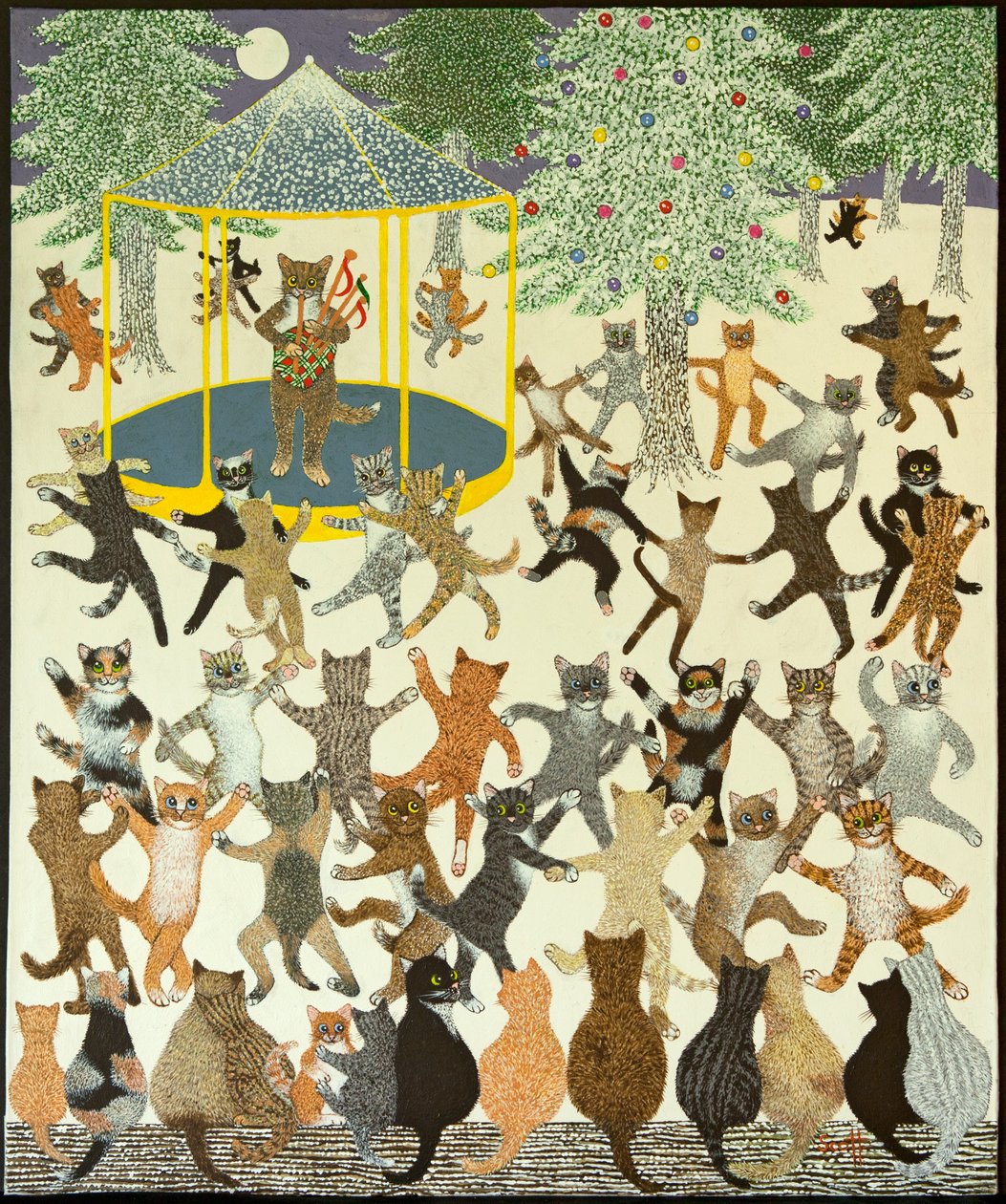 Un nuevo comienzo, 2013 (acrílico sobre percal) de Pat Scott