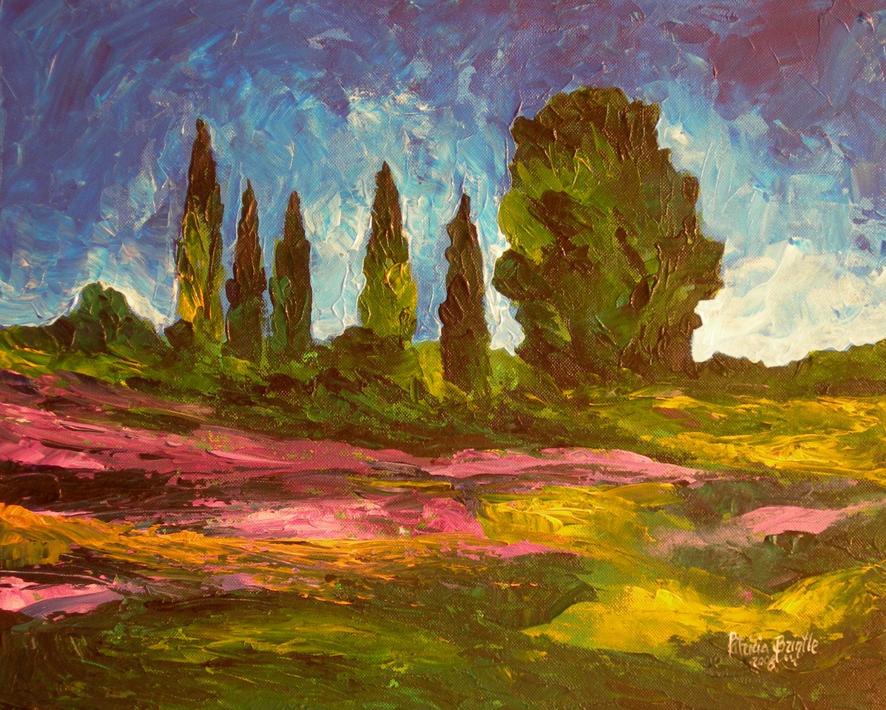 Los lavandas están floreciendo, 2009 de Patricia Brintle