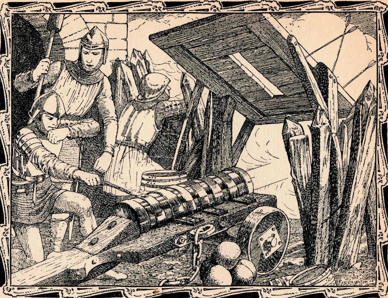 El primer cañón en Crecy de Patten Wilson