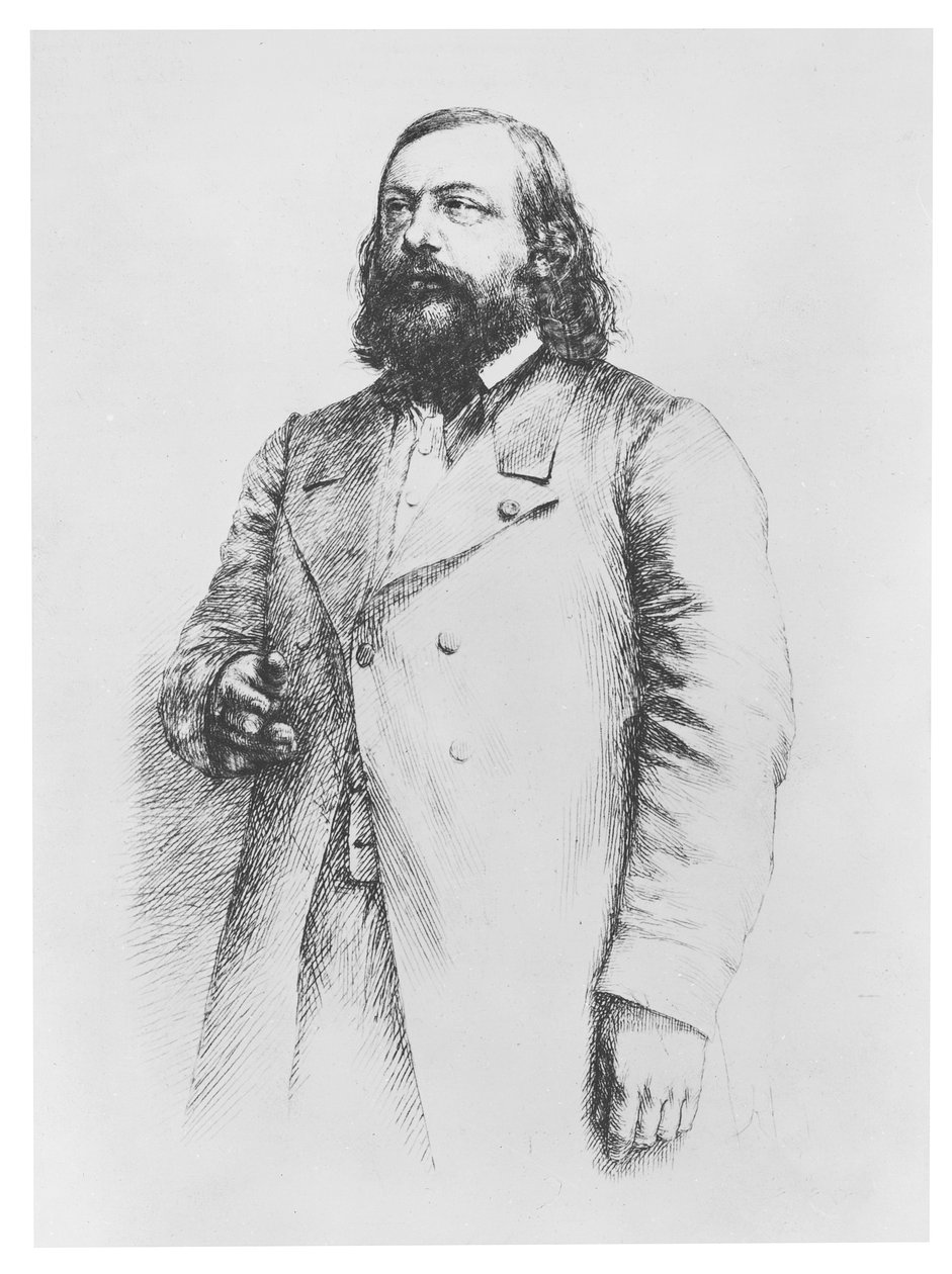Théophile Gautier, 1864 de Paul Adolphe Rajon