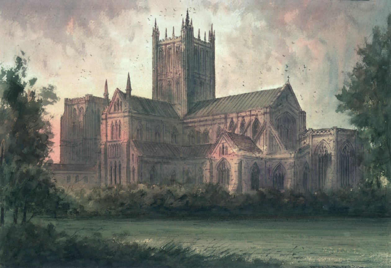 Catedral de Wells: vista desde el sureste de Paul Braddon