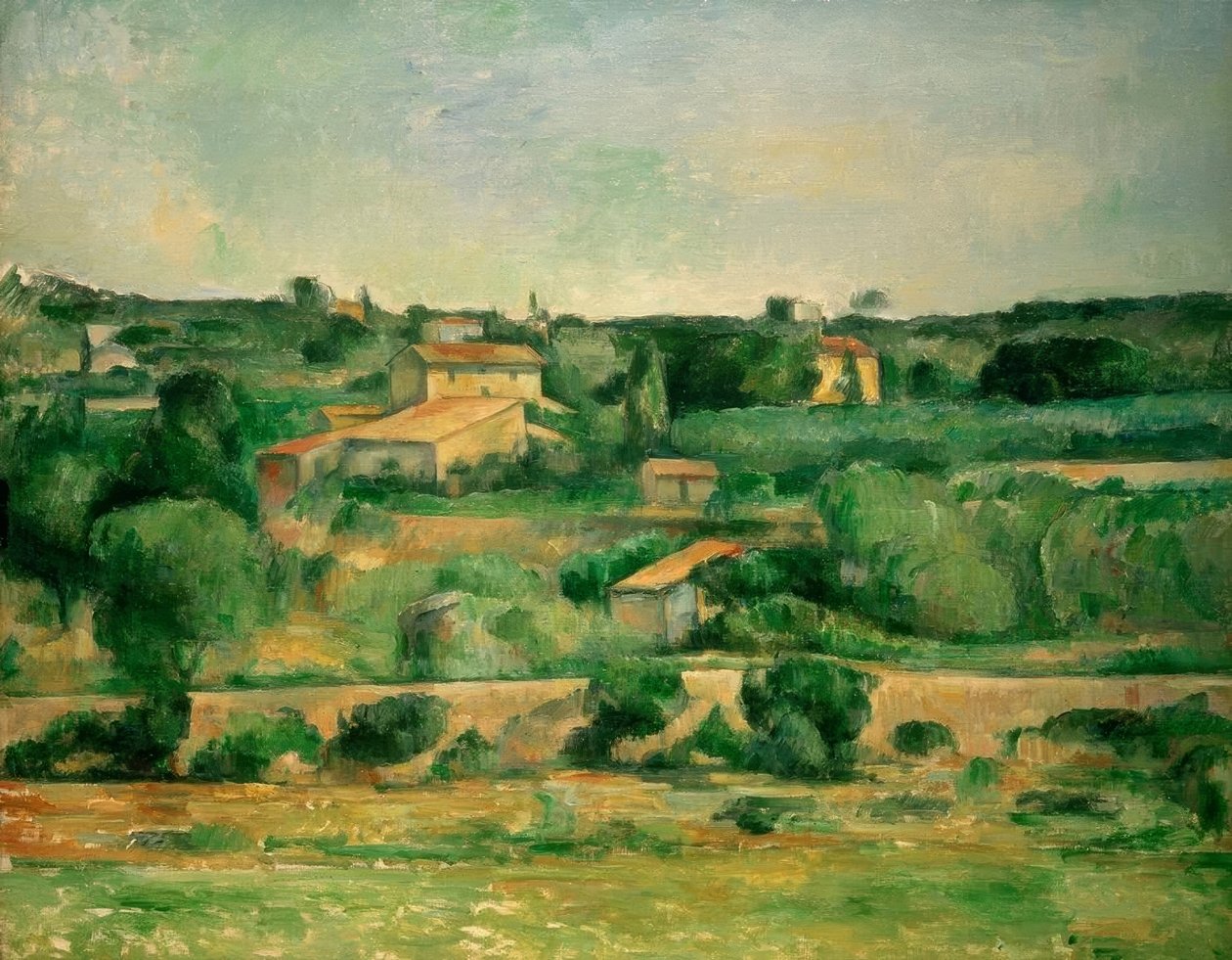 En la llanura de Bellevue de Paul Cézanne