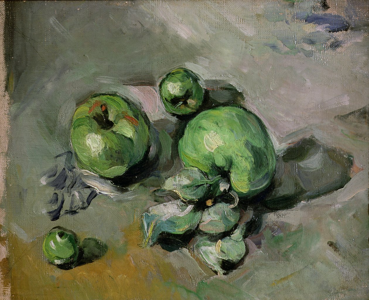Manzanas verdes, c.1872-73 de Paul Cézanne