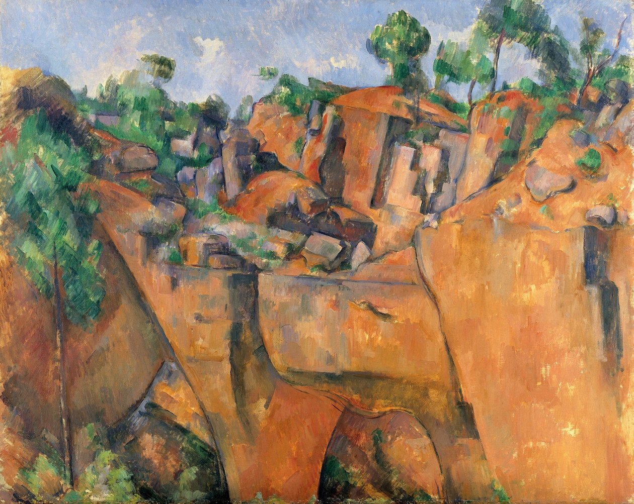 La cantera de Bibémus de Paul Cézanne