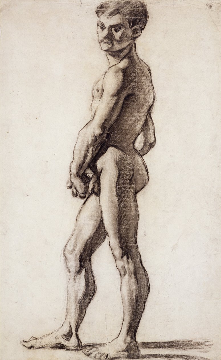 Desnudo masculino, c.1863 de Paul Cézanne