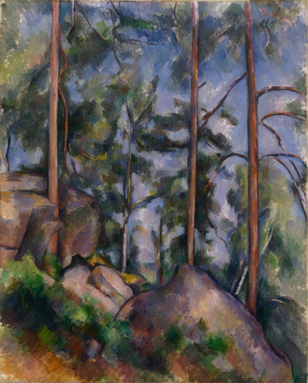 Pins et Rochers (Fontainebleau) de Paul Cézanne