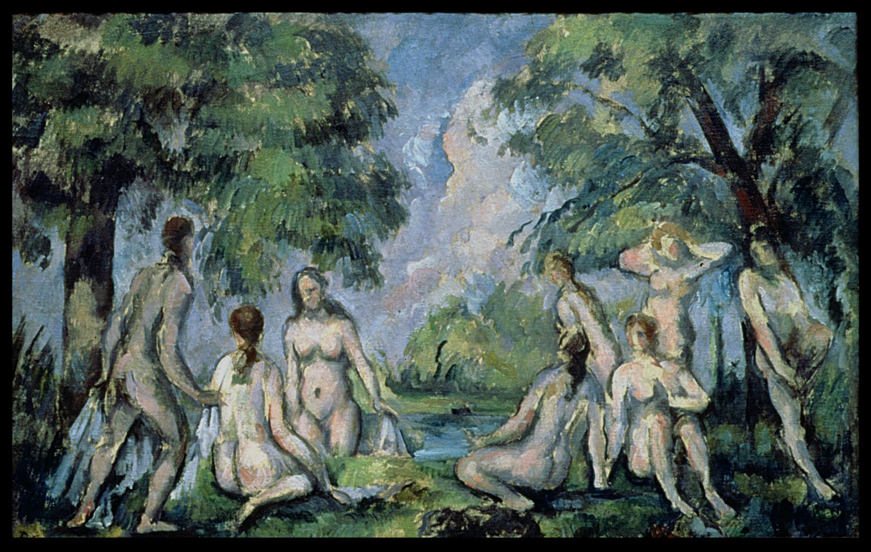 Los bañistas, c.1890-1900 de Paul Cézanne