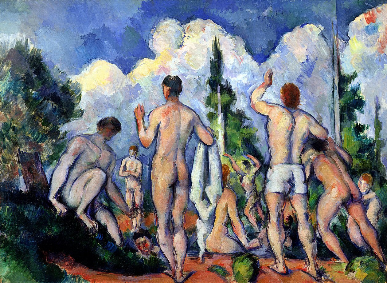 Los Bañistas, c.1890-92 de Paul Cézanne