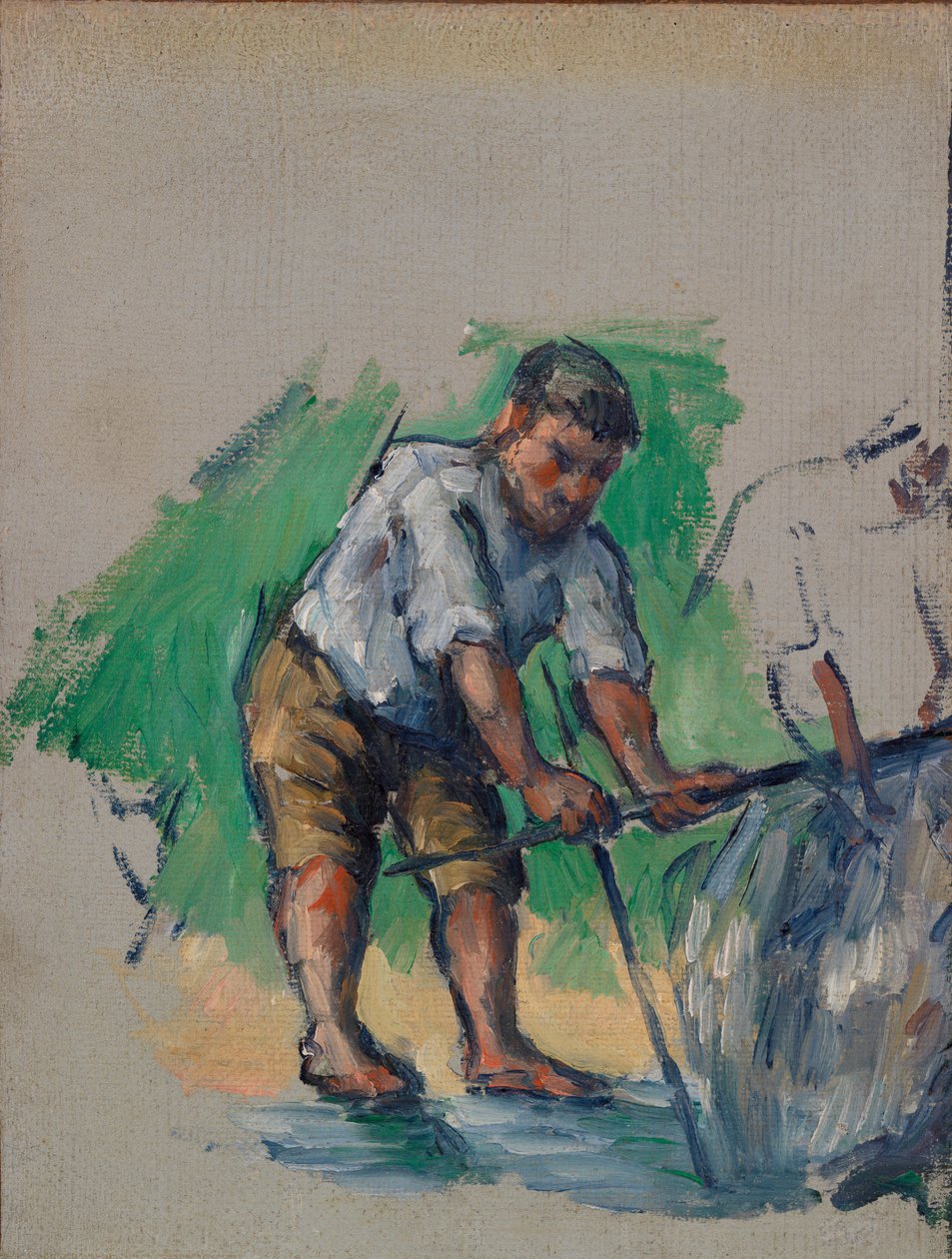 El perforador de pozos (Le Foreur) de Paul Cézanne