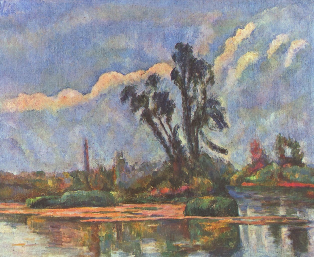 Orilla del Oise de Paul Cézanne