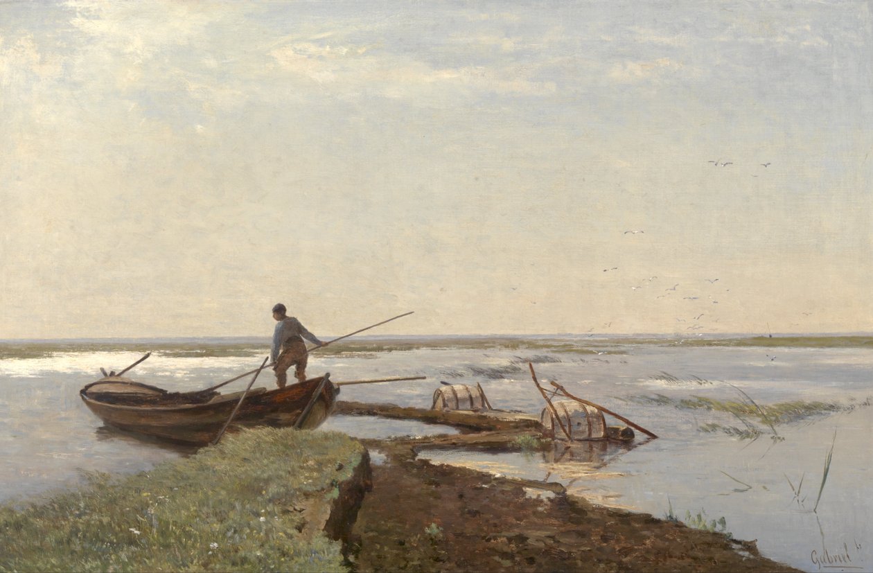 Paisaje de Polder (en el Kamperpolder) de Paul Joseph Constantin Gabriel