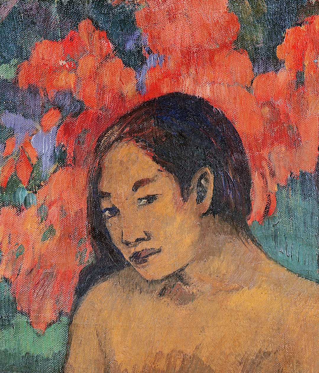 Y el Oro de sus Cuerpos, 1901 (detalle) de Paul Gauguin