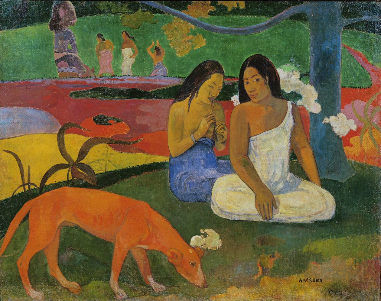 Arearea (El perro rojo), 1892 de Paul Gauguin