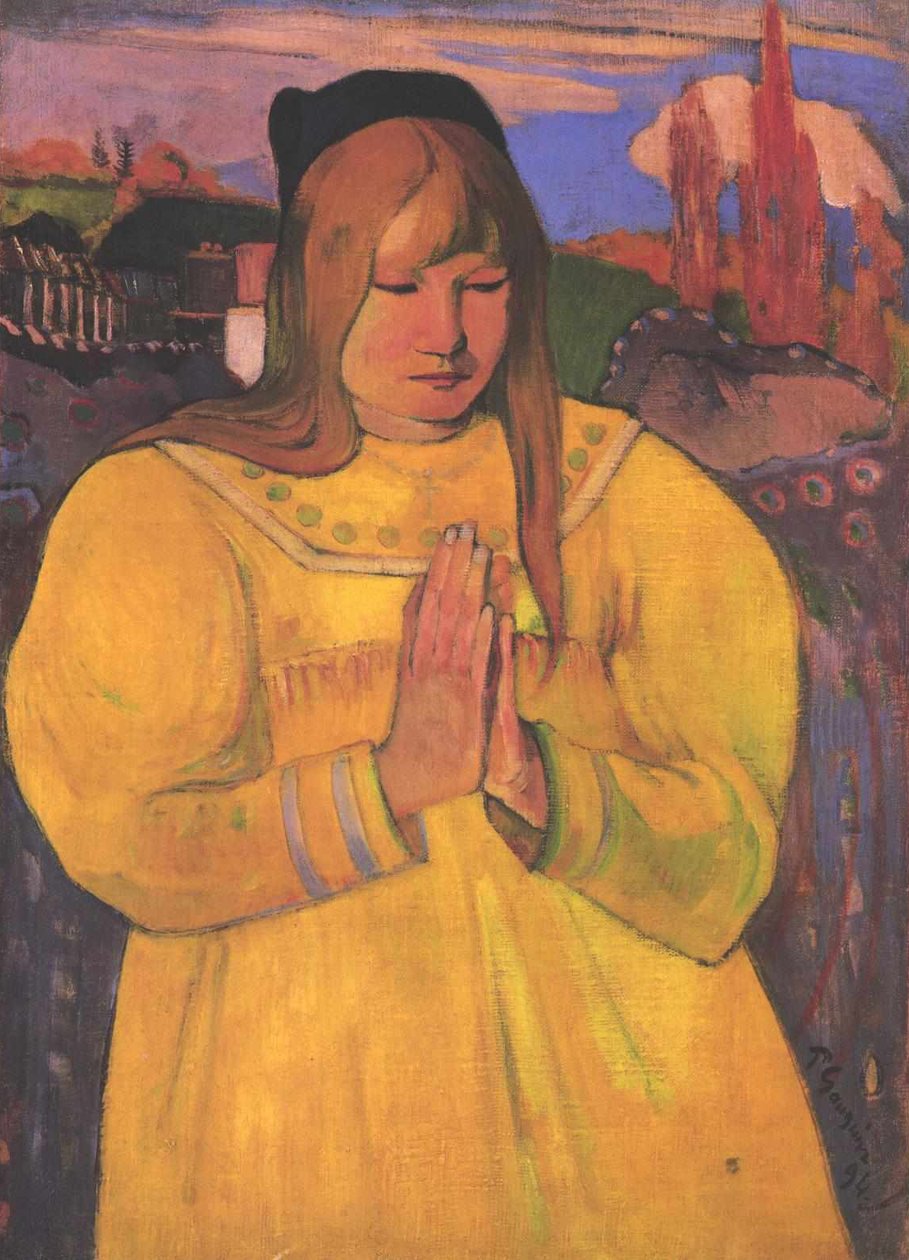 Bretona rezando de Paul Gauguin