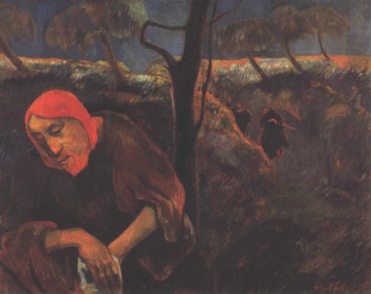 Cristo en el Monte de los Olivos de Paul Gauguin