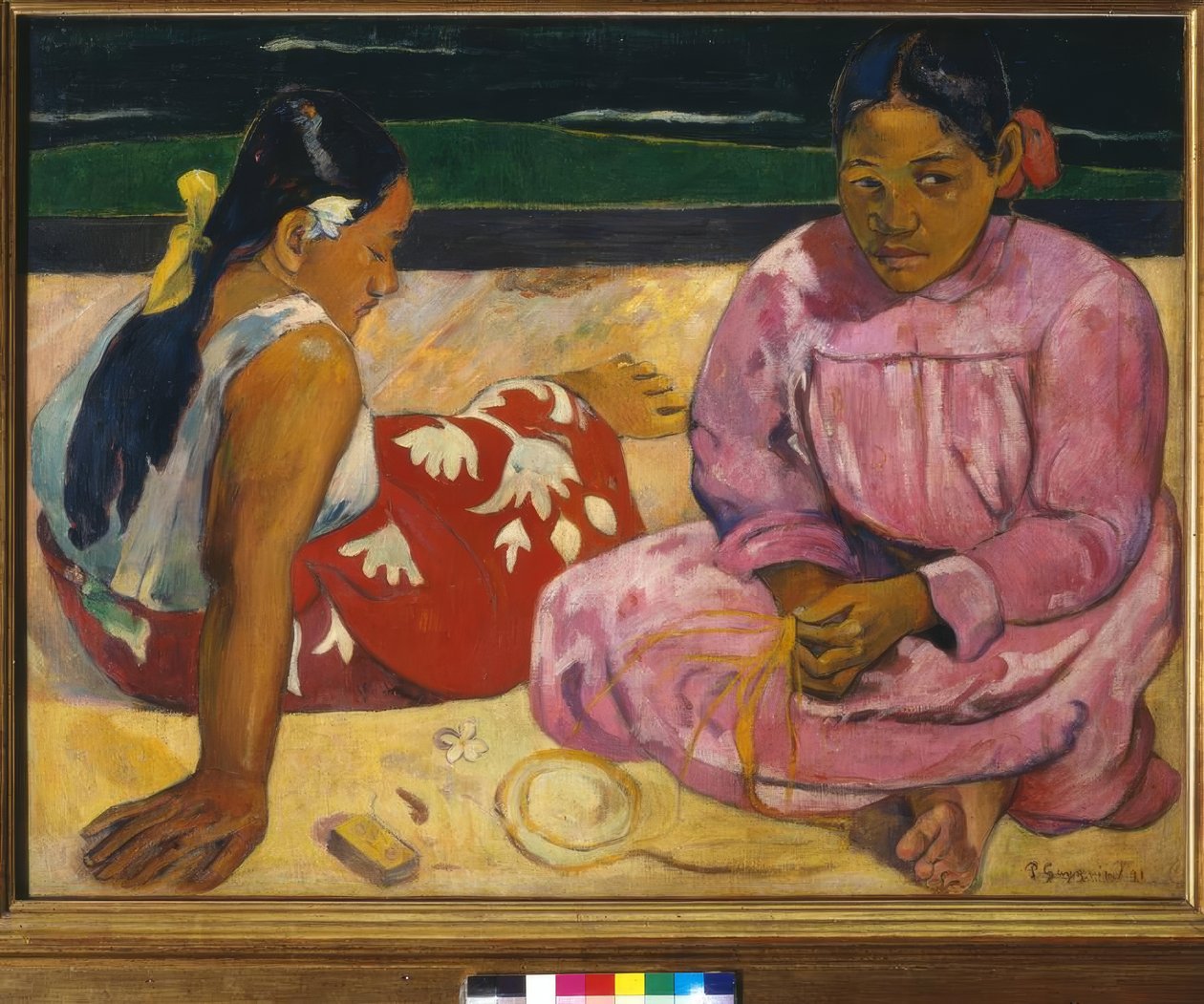 Mujeres en Tahití de Paul Gauguin